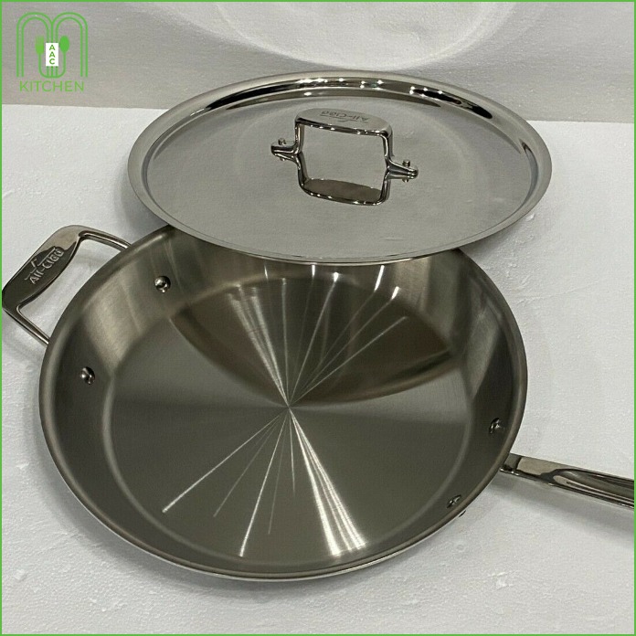 All-Clad D5 Stainless Fry Pan 5-Ply Bonded Cookware 12.5" Fry Pan