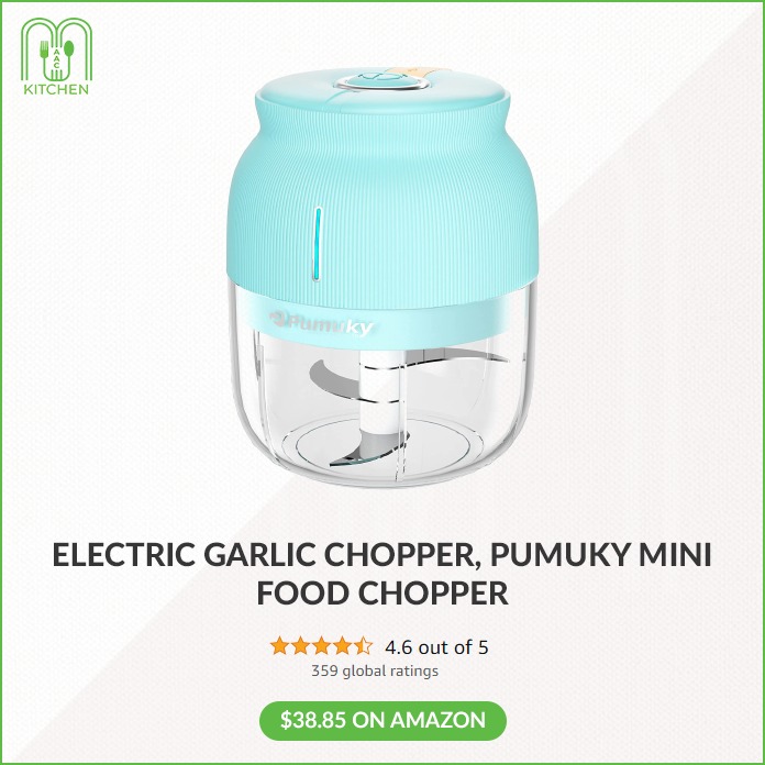 Electric garlic chopper