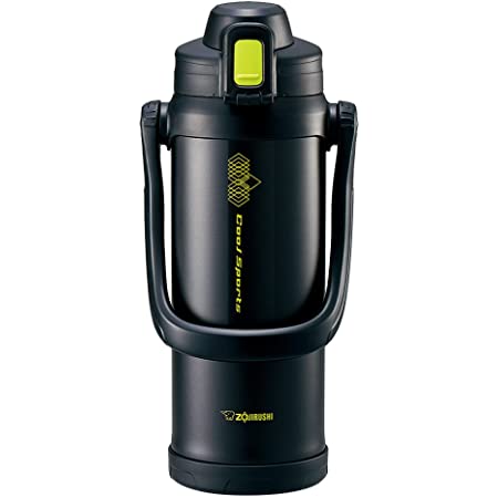 ZOJIRUSHI Stainless Steel Cool Bottle - Sports Type (2.06L Capacity) Lime Black SD-BB20-BG