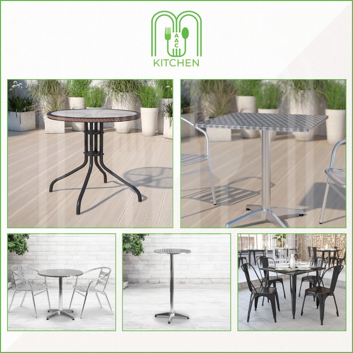 Qualified Flash Furniture Commercial Indoor-Outdoor Table